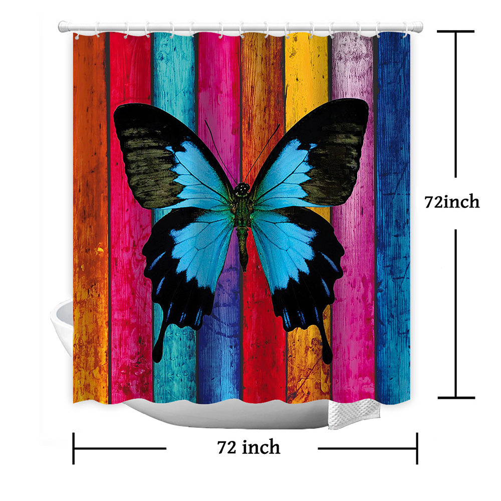 Realistic Butterfly Shower Curtain