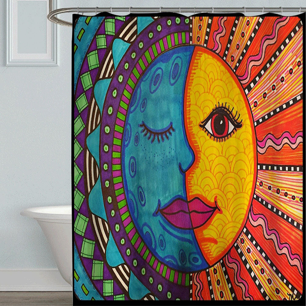 Psychedelic Colorful Shower Curtain