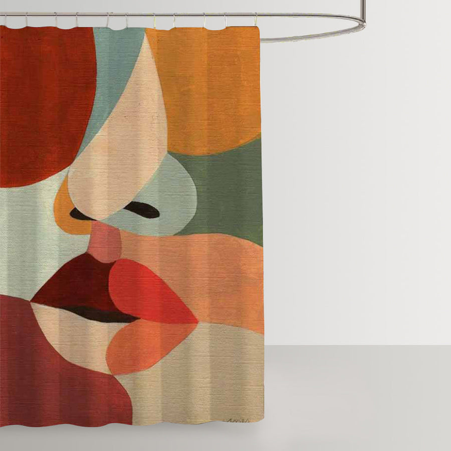 Psychedelic Colorful Shower Curtain - view 4
