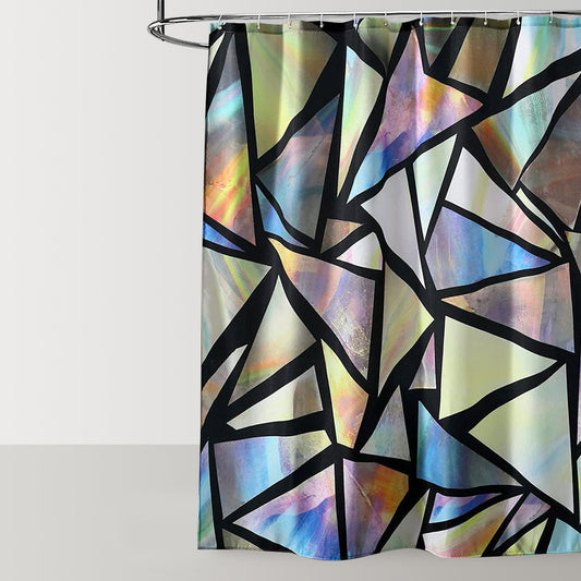 Abstract Patchwork Shower Curtain