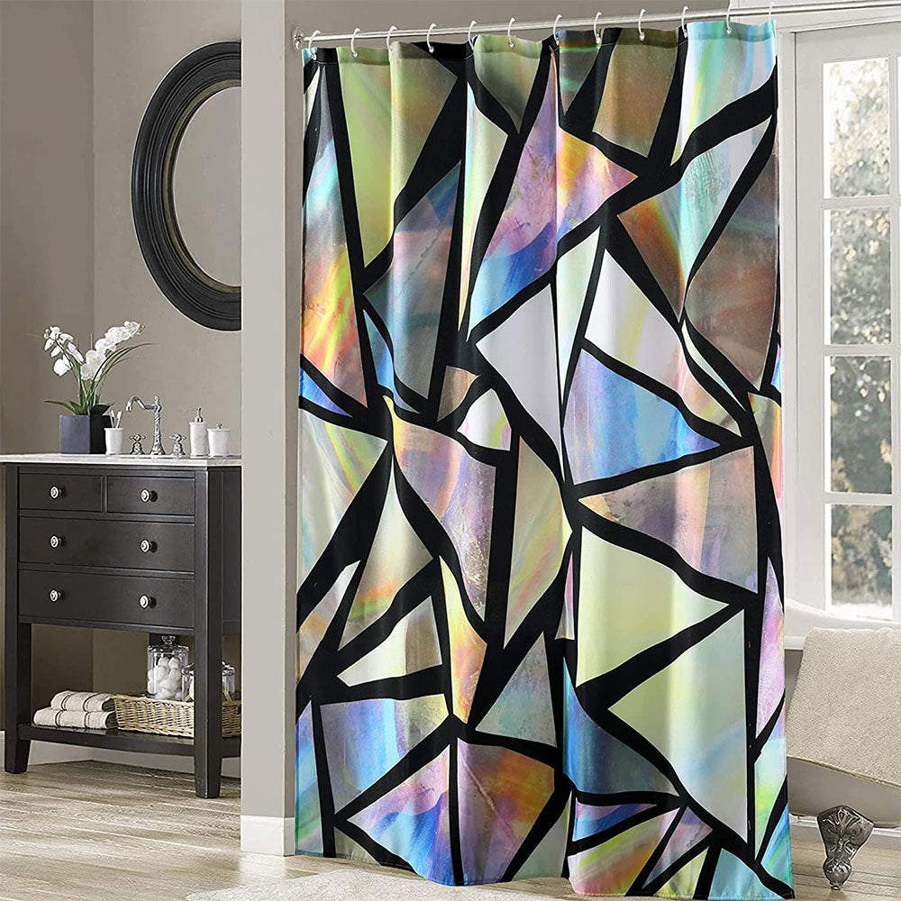 Abstract Patchwork Shower Curtain