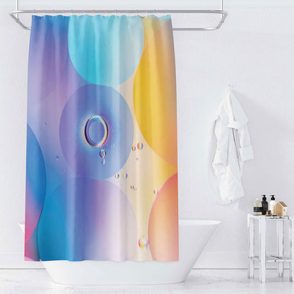 Geometric Neon Shower Curtain