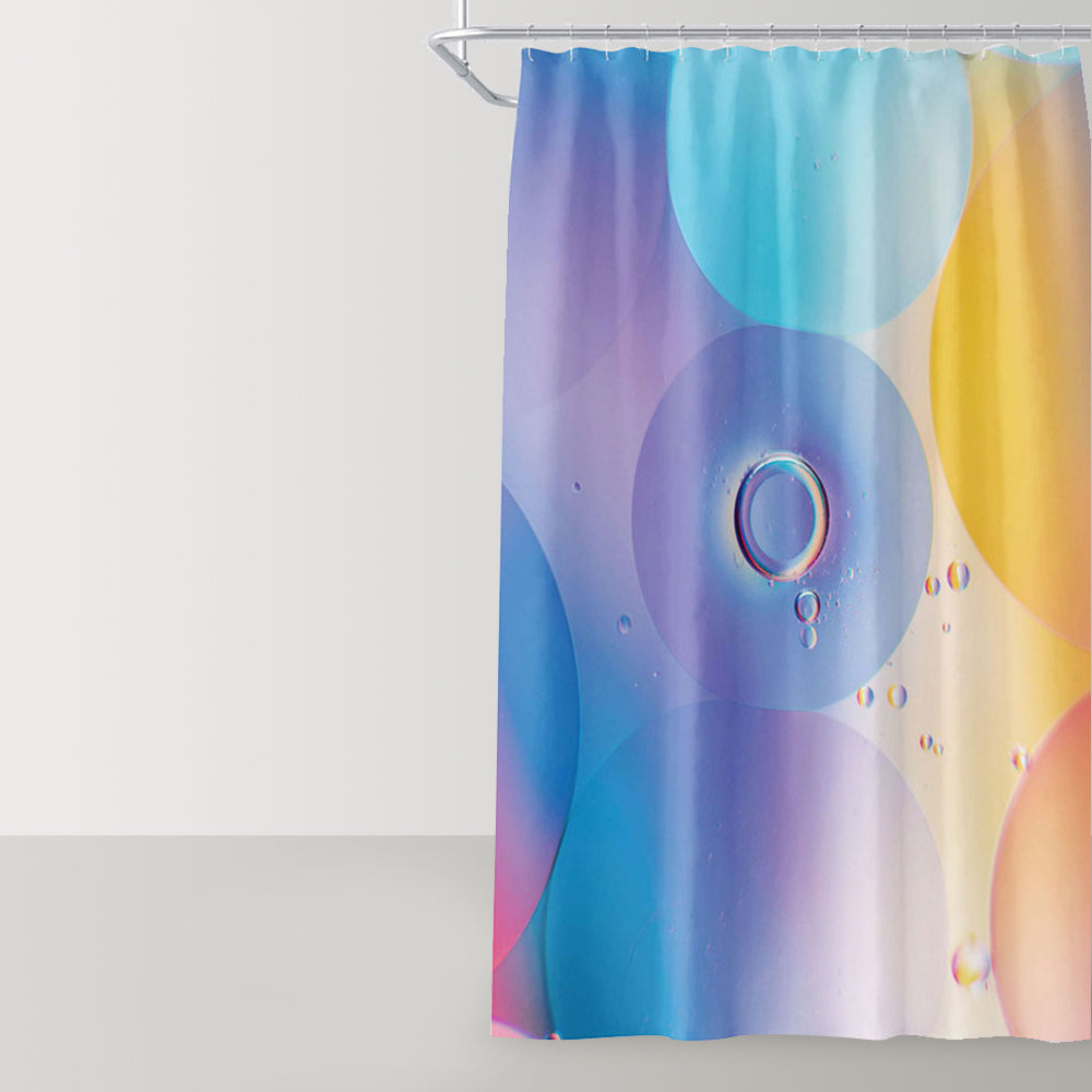 Geometric Neon Shower Curtain