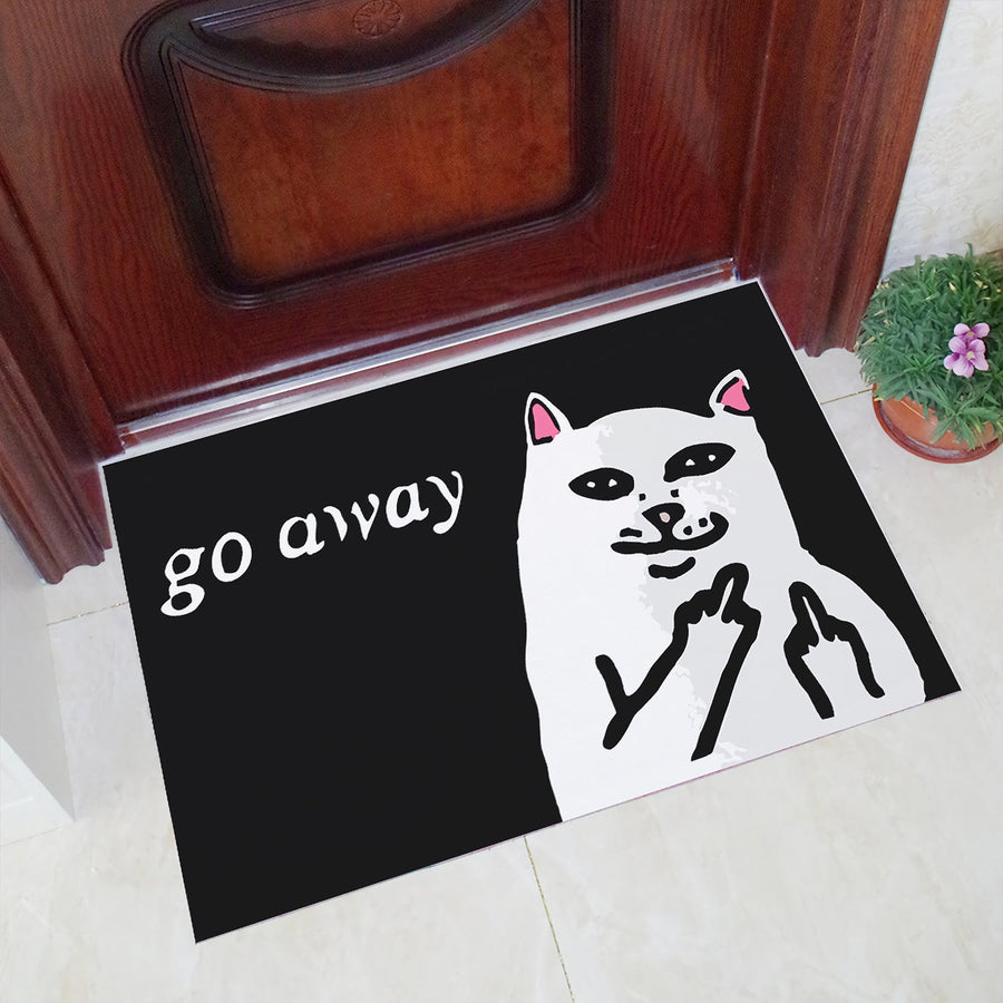 Funny Cat Rubber Door Mat - view 3