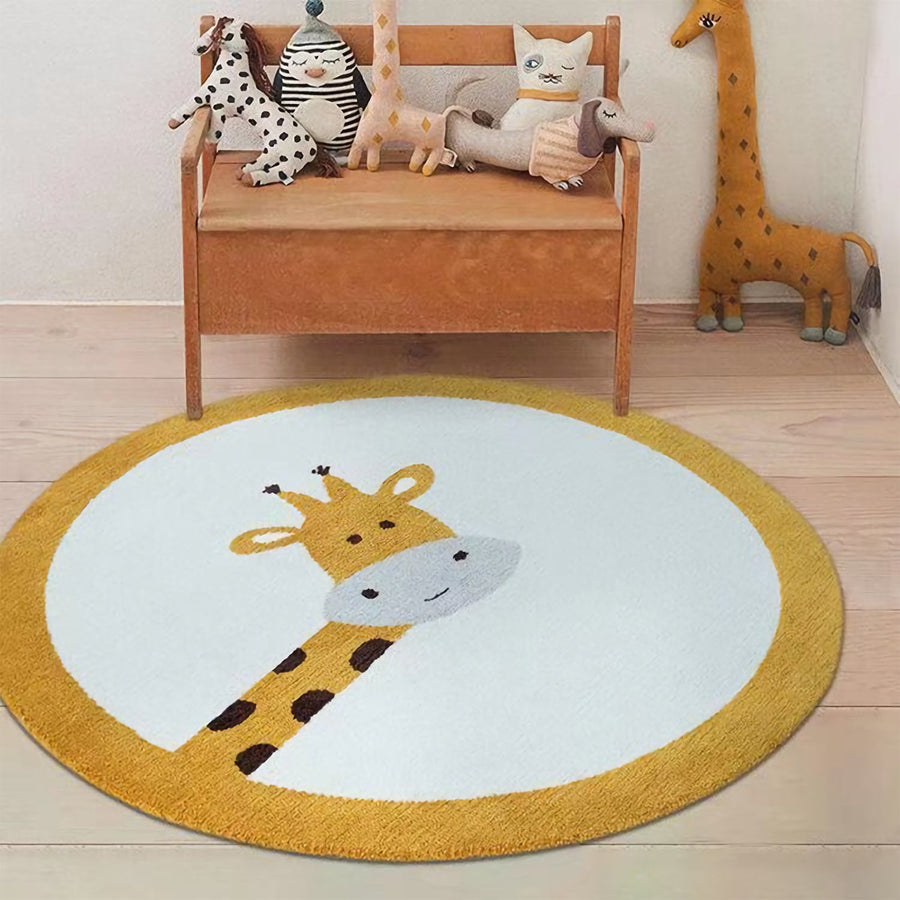 Nursery Gamer Cartoon Round Rug - view 4