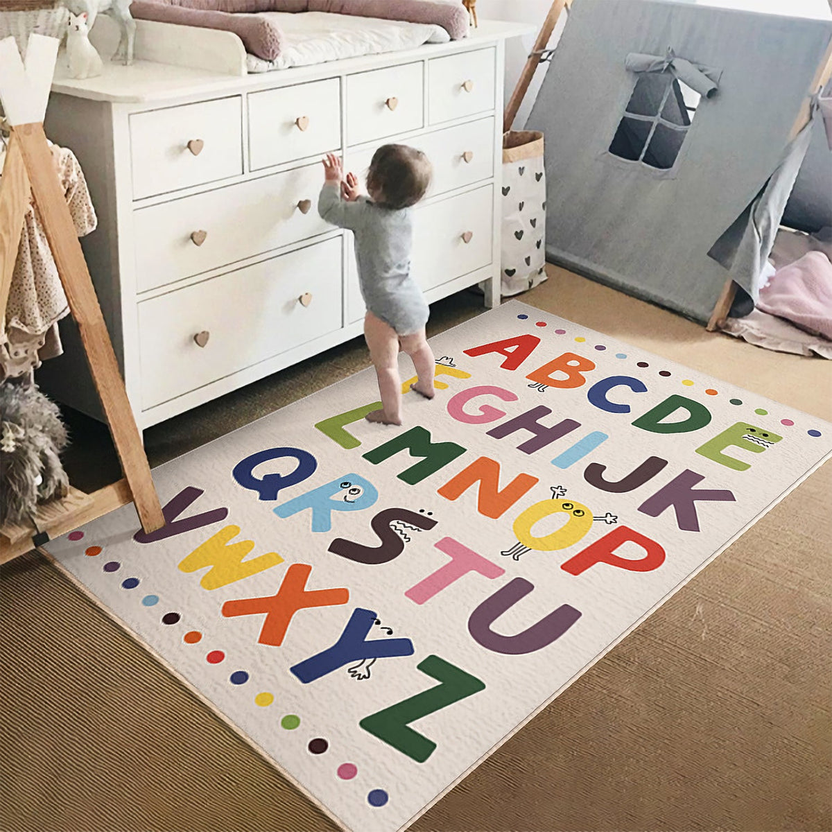 Colorful Alphabet Nursery Rugs - view 4