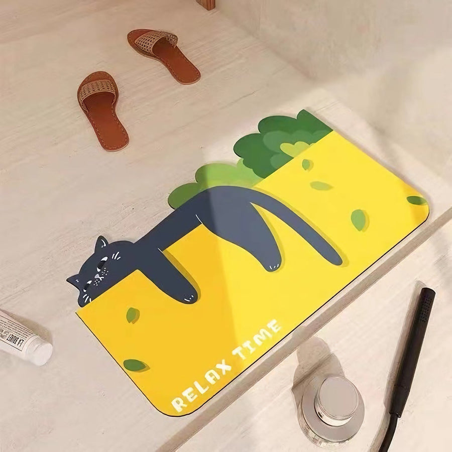 Cute Cat Diatom Mud Mats - view 3