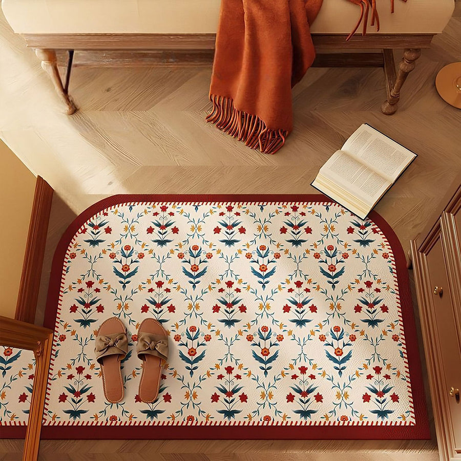 Vintage Floral Diatom Mud Mat - view 2