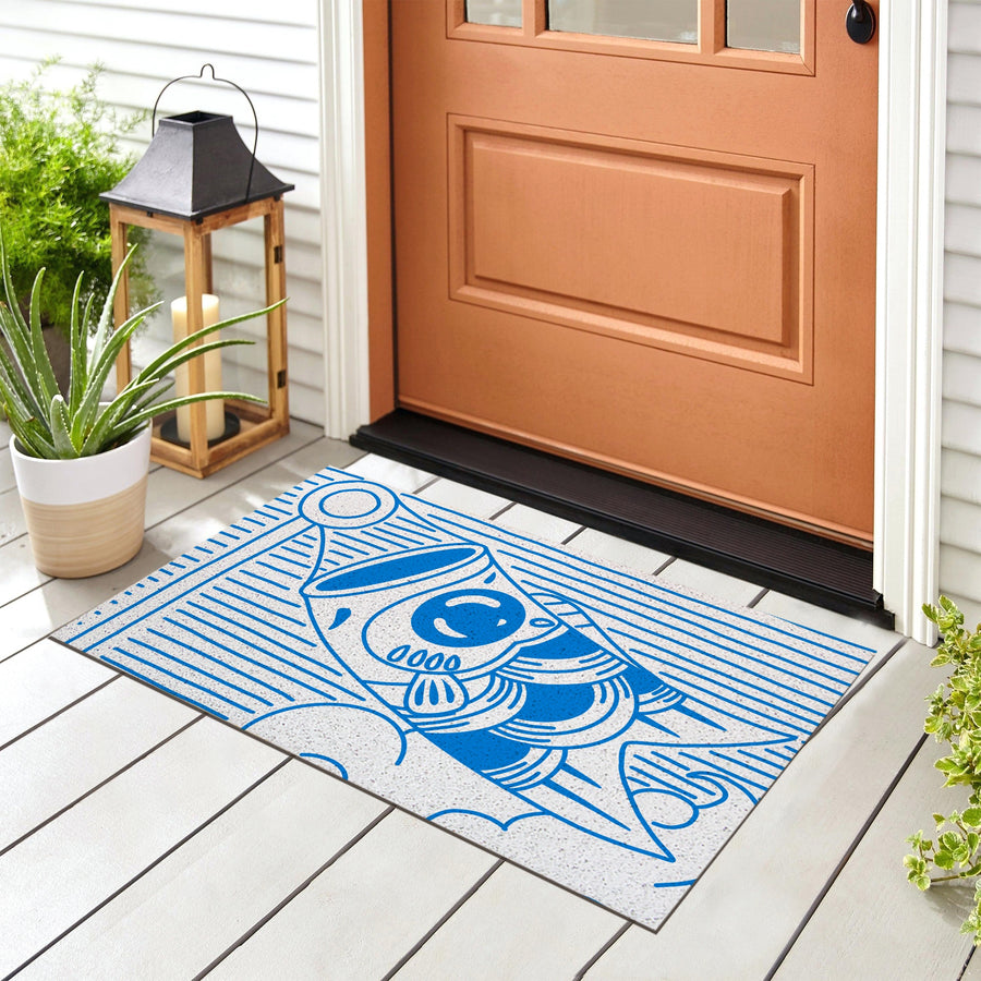 Blue Koi Fish Door Mat - Feblilac® Mat