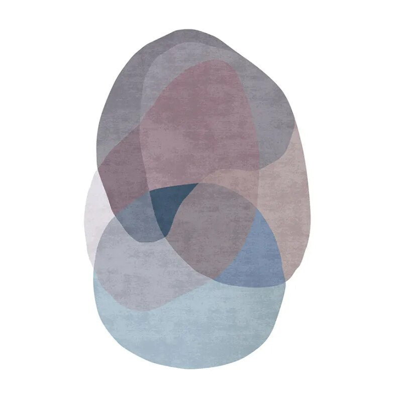 Large Area Carpets for Living Room Irregular Lounge Rug Nordic Bedroom Decor Non-slip Carpet Home Cloakroom Sh - view 10