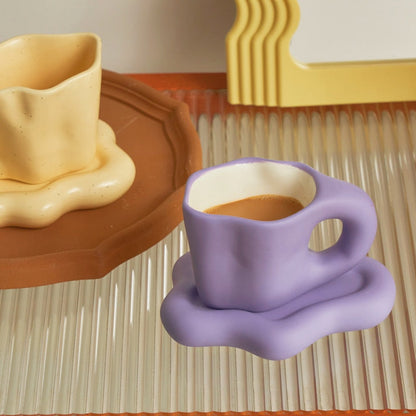 Wavy Ceramic Mug - 2 colours