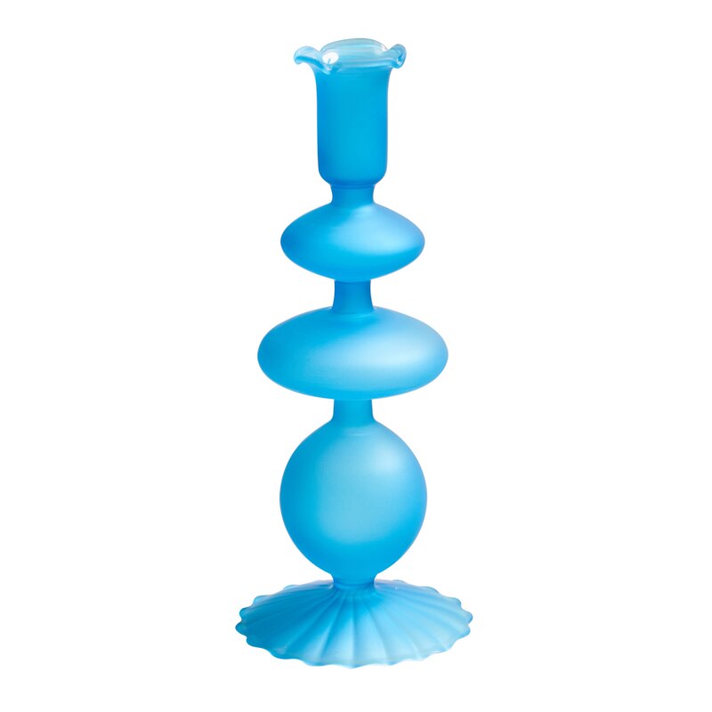 Opaque Glass Candle Holder - Mermaid