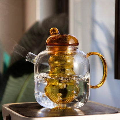 Chubby Glass Teapot