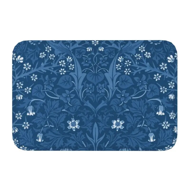 Custom William Morris Compton Floral Art Nouveau Pattern Doormat Bath Door Floor Mat Textile Pattern Toilet Ru - view 26