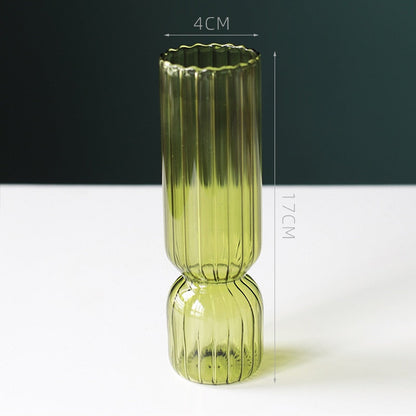 Scallop Cylinder Glass Vase