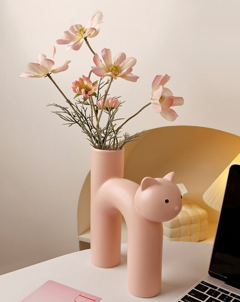 Ceramic Cate Vase - view 4