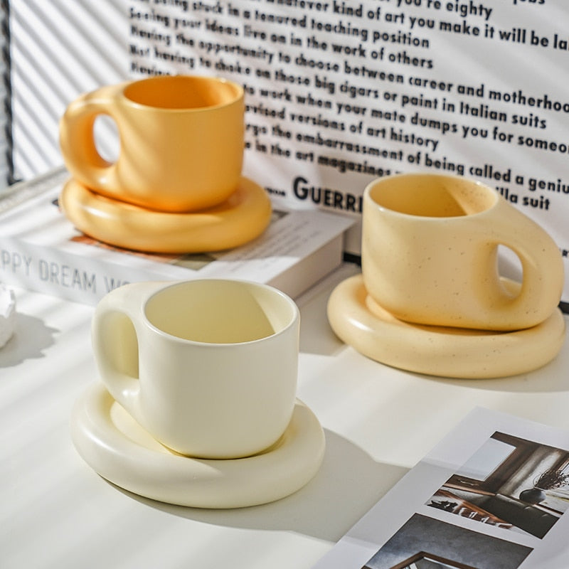Chubby Mug & Saucer