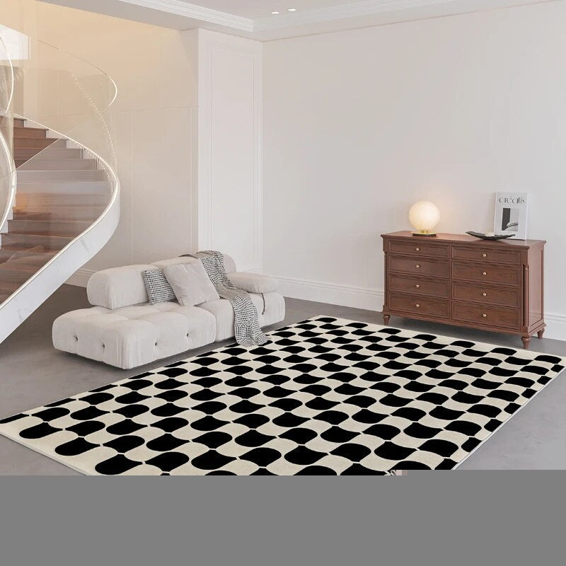 French Retro Carpets for Living Room Large Area Bedroom Decor Bedside Carpet Thick Warm Lounge Rug Home Washab - view 2
