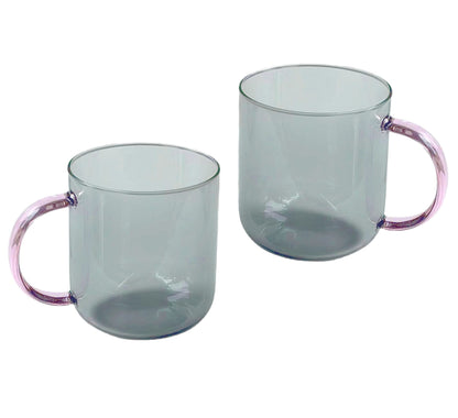 TWIN TWO-TONE GLASS CUP