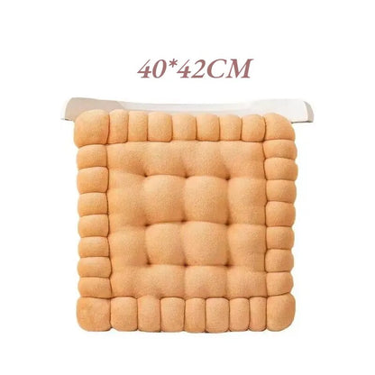 Biscuit Square Mat Milk wool Floor Seat Cushion Back Cushion Short velvet Floor Mat For Living Room Sofa Home decoration