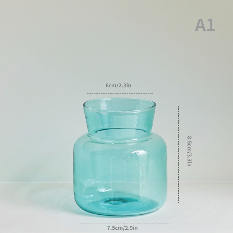 Gradient Coloured Glass Vase
