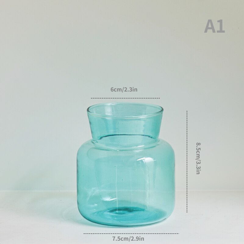 Gradient Coloured Glass Vase - view 6