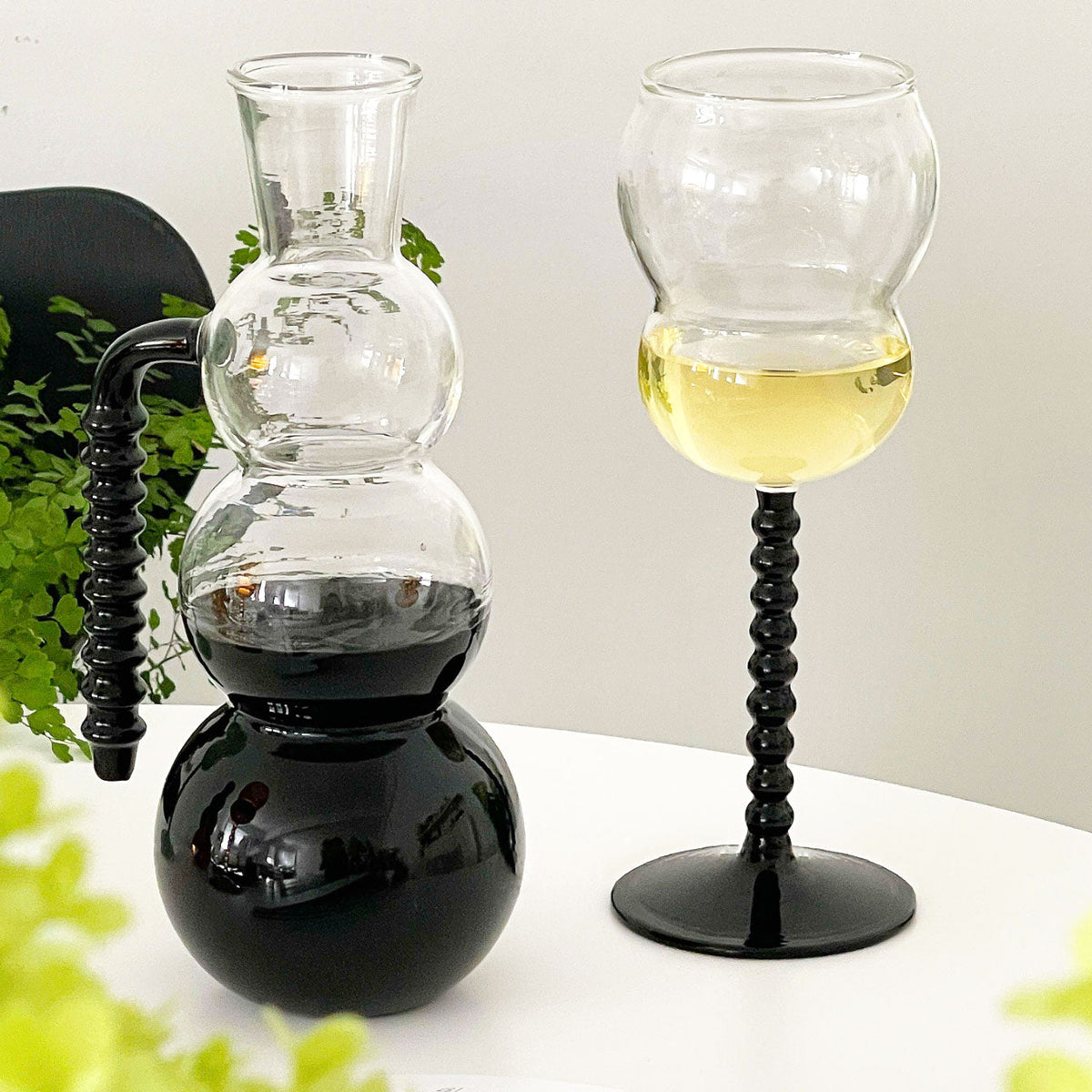 Layered Pebble Handle Glassware - view 7