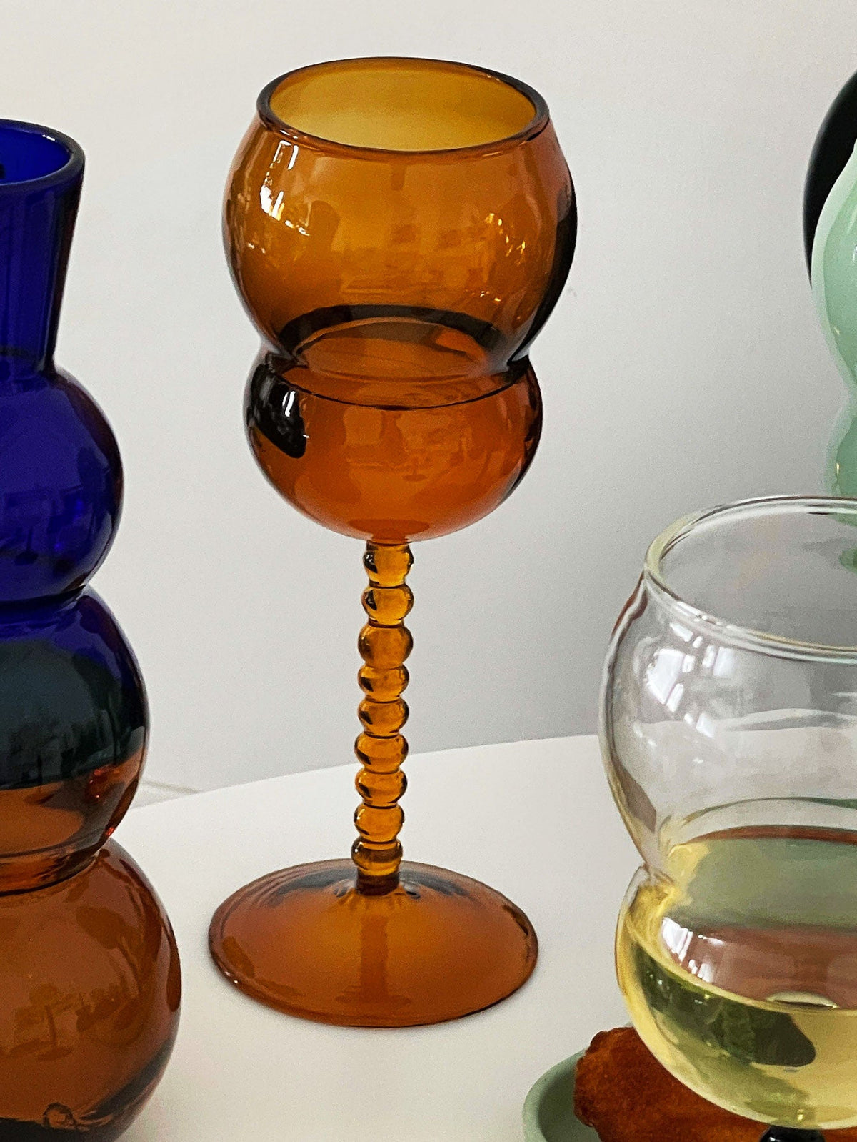 Layered Pebble Handle Glassware - view 9