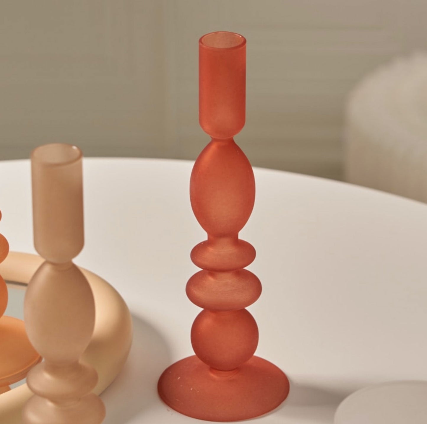 Opaque Candle Holders - Warm tone