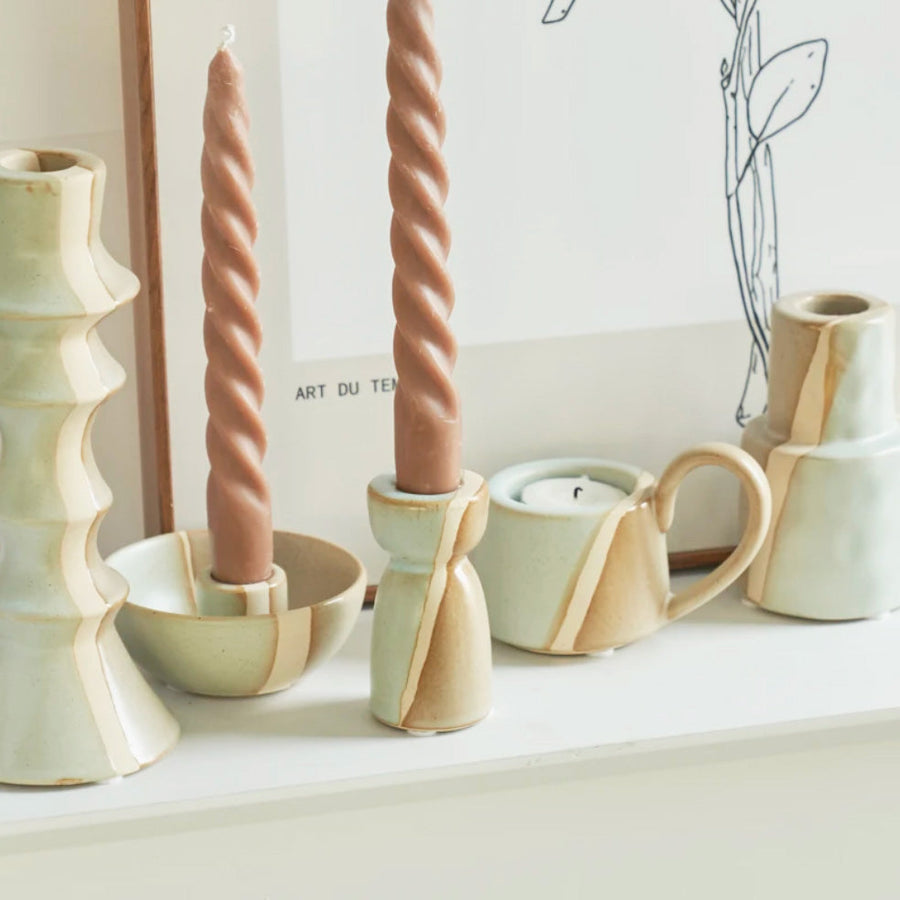 3-tone Ceramic Candle Holders - view 2
