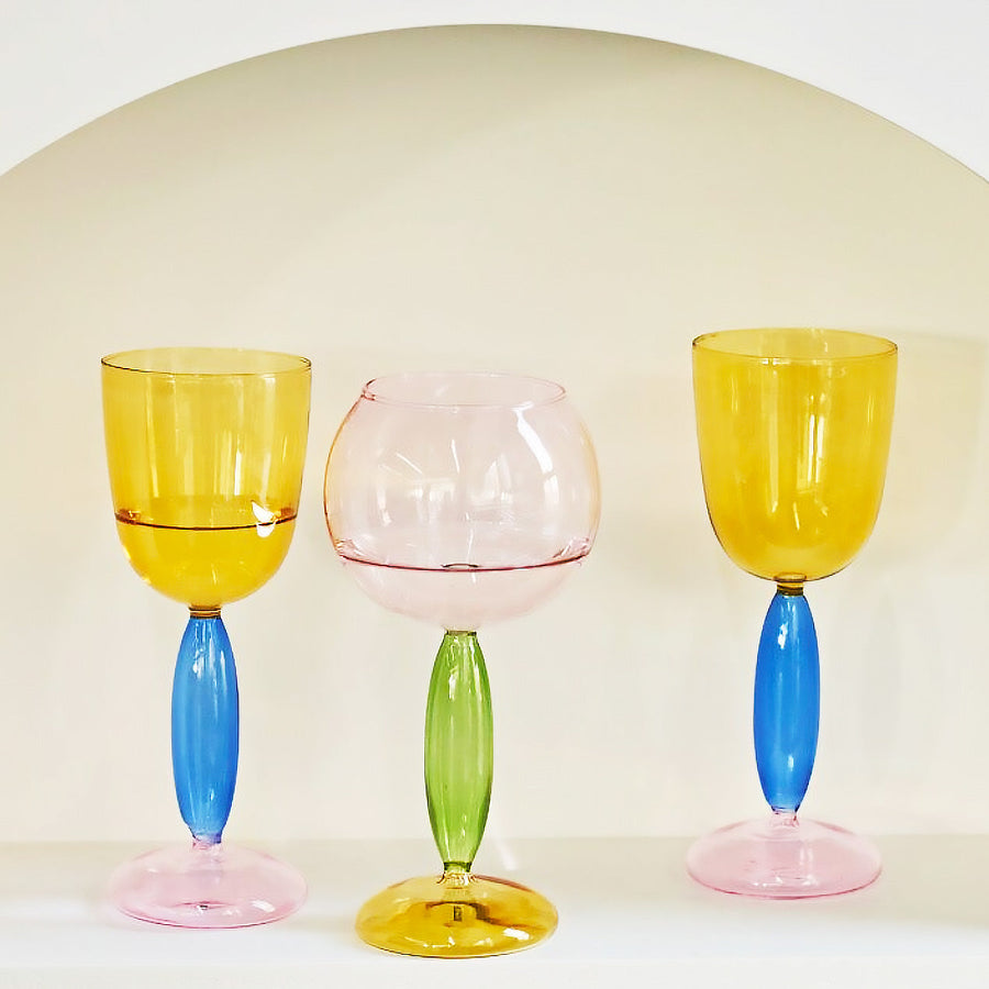 Borosilicate 3-tone Glassware - Wine glass - view 3