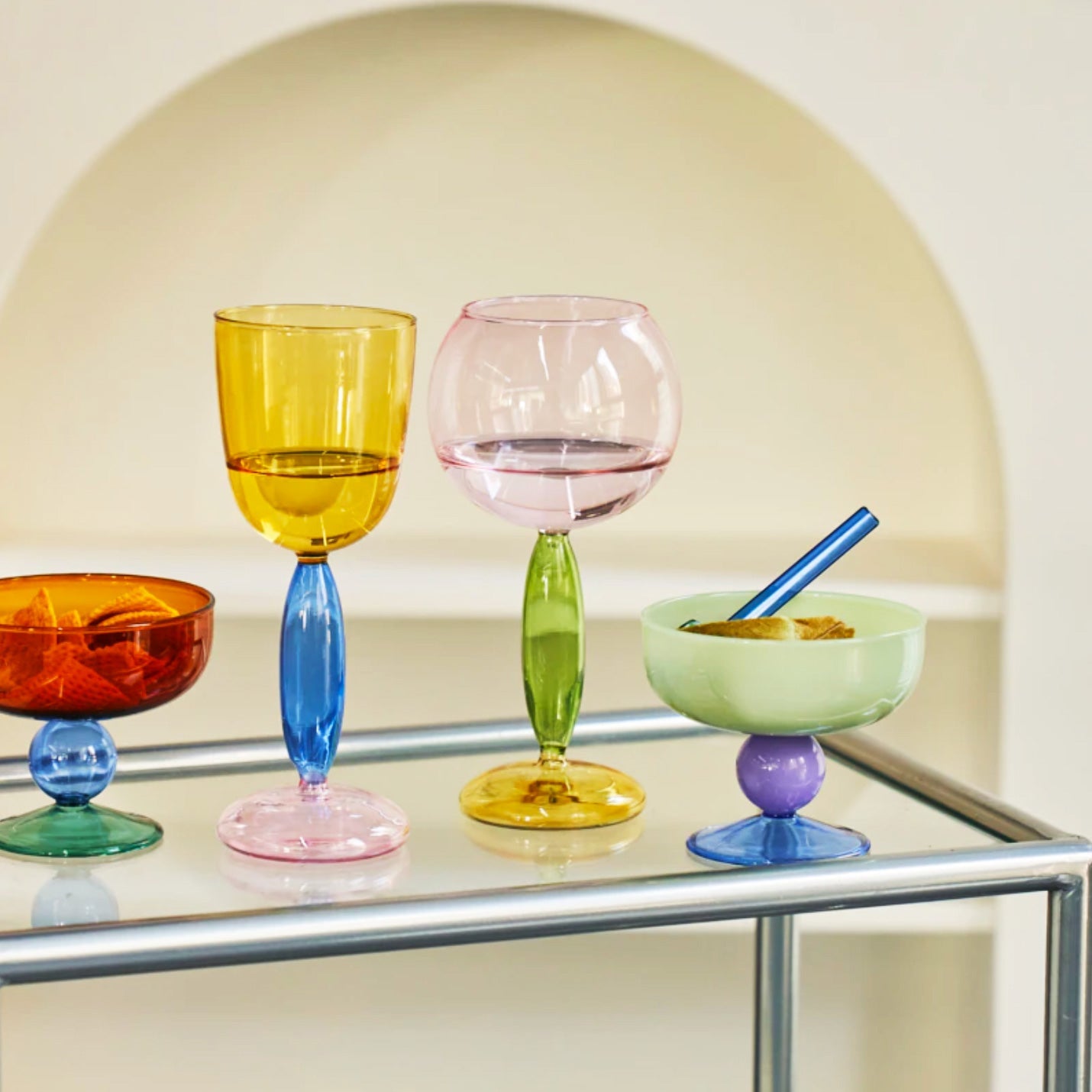 Borosilicate 3-tone Glassware - Wine glass