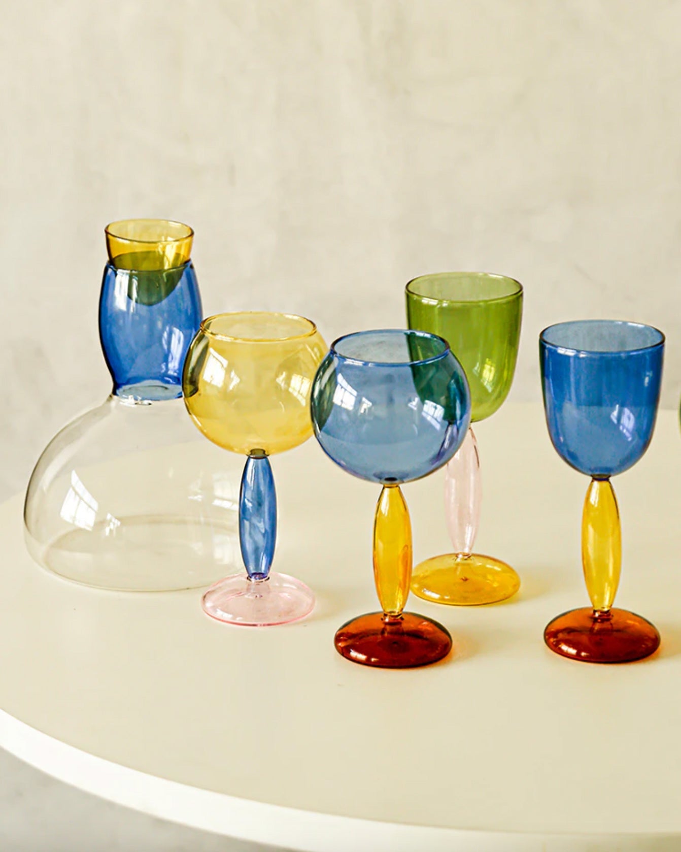 Borosilicate 3-tone Glassware - Wine decanter