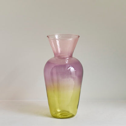 Gradient Coloured Glass Vase