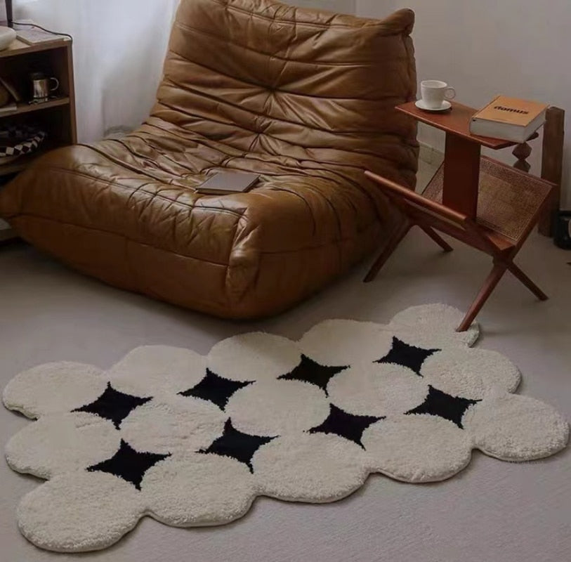 Modern Carpets for Living Room Nordic Ins Style Bedroom Tufting Rug Bedside Blanket Floor Mat Home Entry Coffee Table Foot Pad