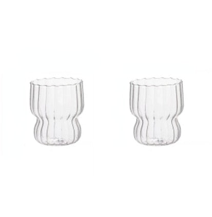 RIBBED CHUBBY GLASS CUP - view 13