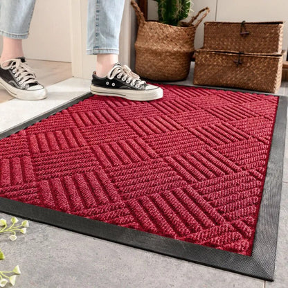 Household Commercial Indoor Outdoor Large Floor Mat Easy To Clean Durable Door Mats Rubber Bottom Entry Doormat for Shoe Scraper