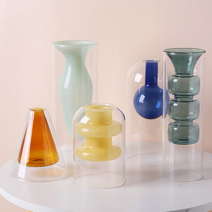 Bubbly Glass Vases - Opaque