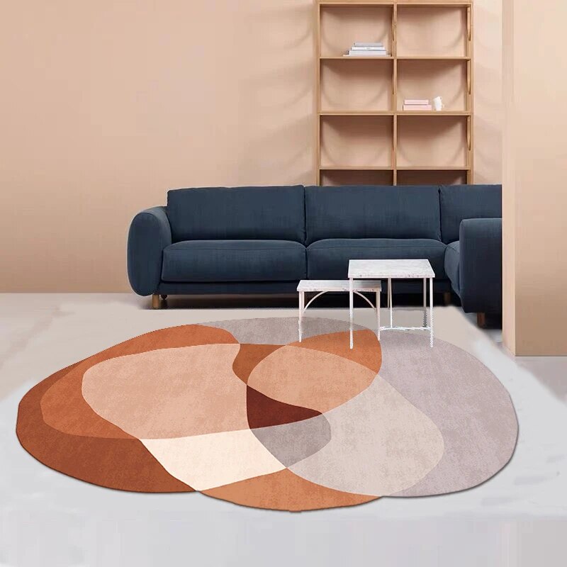 Large Area Carpets for Living Room Irregular Lounge Rug Nordic Bedroom Decor Non-slip Carpet Home Cloakroom Shaped Floor Mat