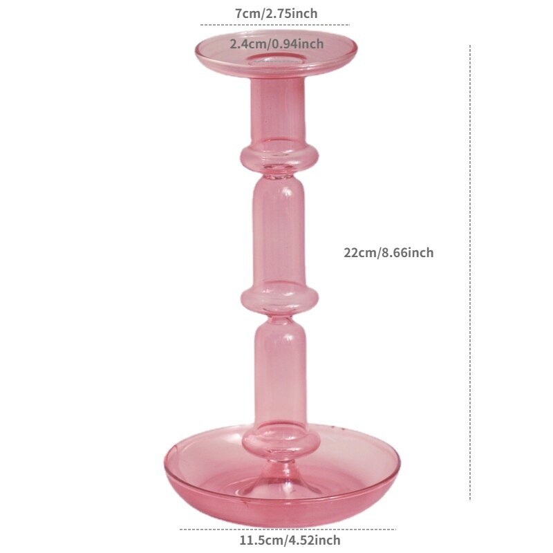 Borosilicate Modern Candleholders - 2 colours - view 10