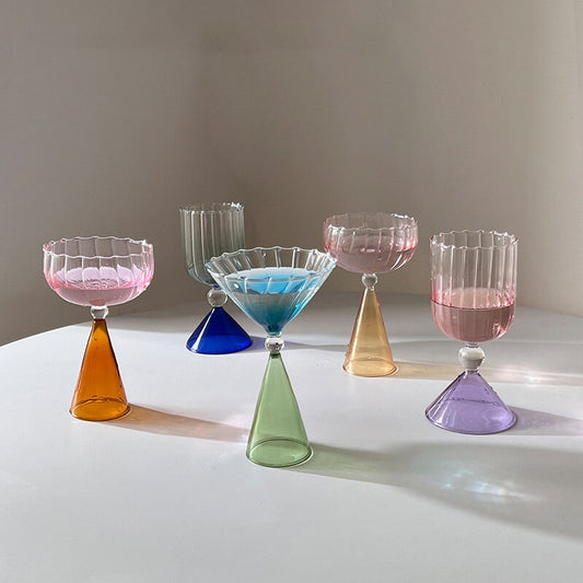 Gradient Lace Glass Cup