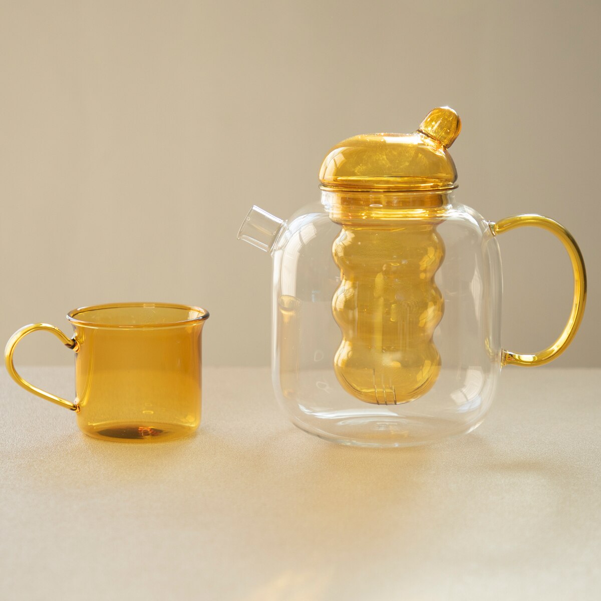 Chubby Glass Teapot