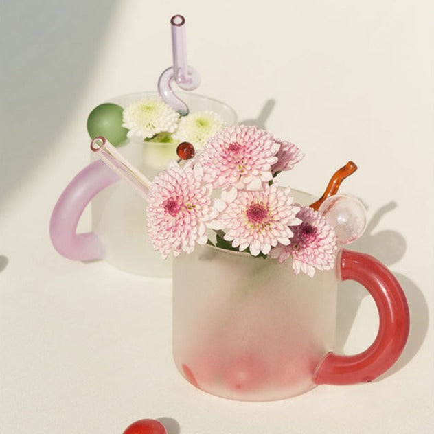 Frosted Glass Candy Mug with Globe - view 3