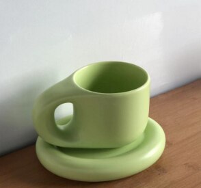 Chubby Mug & Saucer - view 2