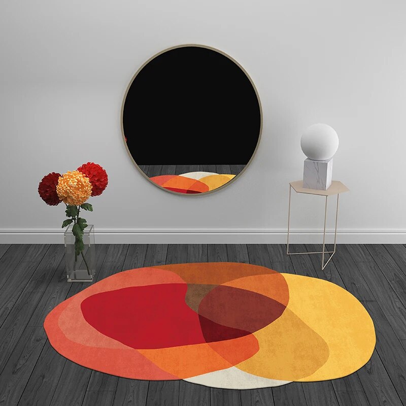 Large Area Carpets for Living Room Irregular Lounge Rug Nordic Bedroom Decor Non-slip Carpet Home Cloakroom Sh - view 4