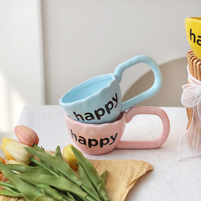 Happy Wide Mug