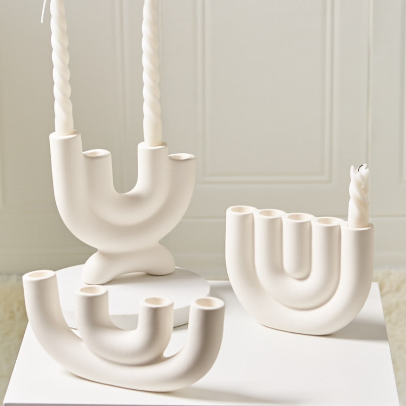 Ceramic Arch Candleholder - view 2
