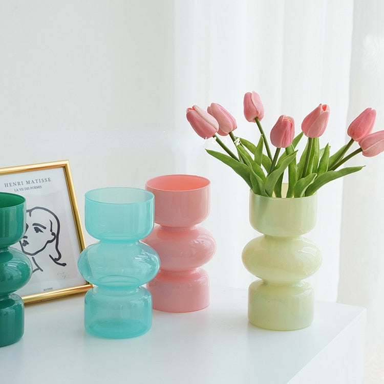 Glass Tier Vase - Multicolour