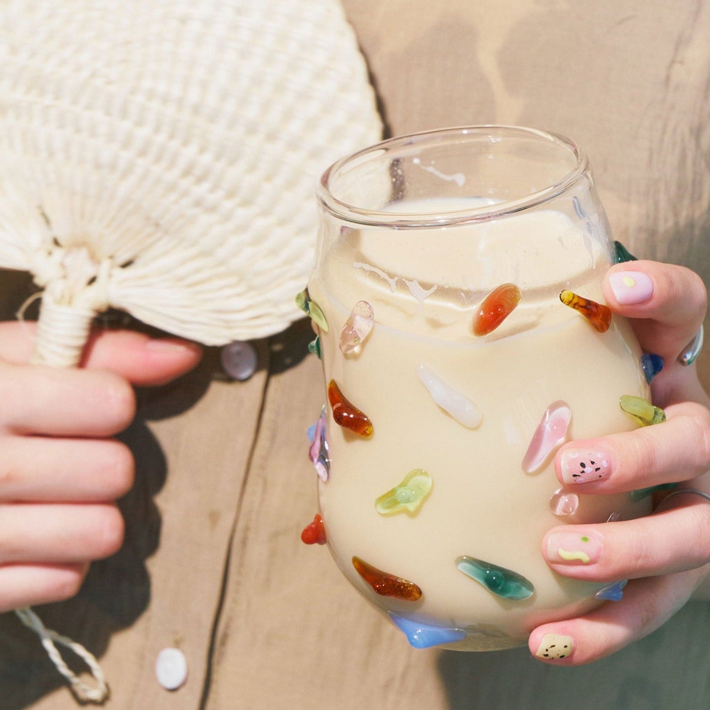 Wavy Candy Glass Cup