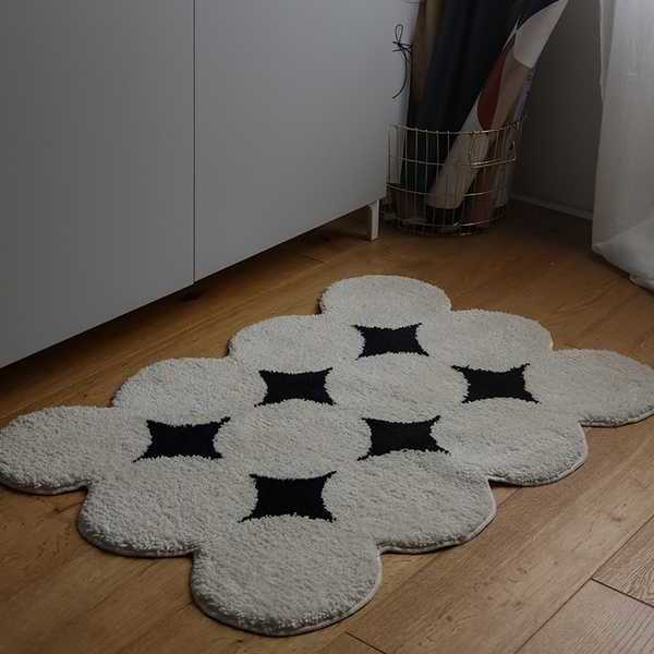 Modern Carpets for Living Room Nordic Ins Style Bedroom Tufting Rug Bedside Blanket Floor Mat Home Entry Coffee Table Foot Pad